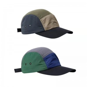 Light Weight Dry Fit Breathable Baseball Waterproof Nylon 5-panel Sports Dad Caps Running Hats