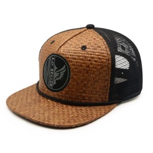 Wholesale Custom With Woven Label Hemp Trucker Hats For Summer Straw Trucker Cap