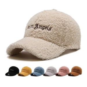 Fluffy Dad Hats Faux Teddy Fur Baseball Cap For Women