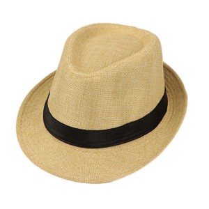 Wholesale New Design Straw Hat Big Brim Outdoor Cowboy British Sunshade Panama Beach Straw Hat -