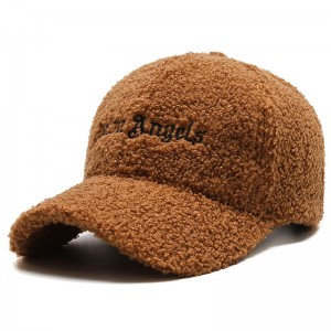 Fluffy Dad Hats Faux Teddy Fur Baseball Cap For Women