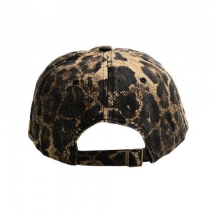 Camo Leopard Print Embroidered InitialMama Baseball Cap