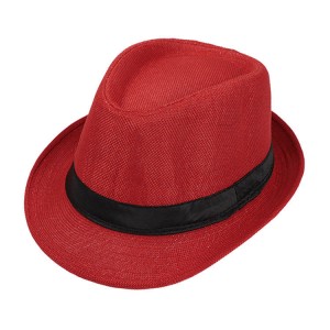 Wholesale New Design Straw Hat Big Brim Outdoor Cowboy British Sunshade Panama Beach Straw Hat -